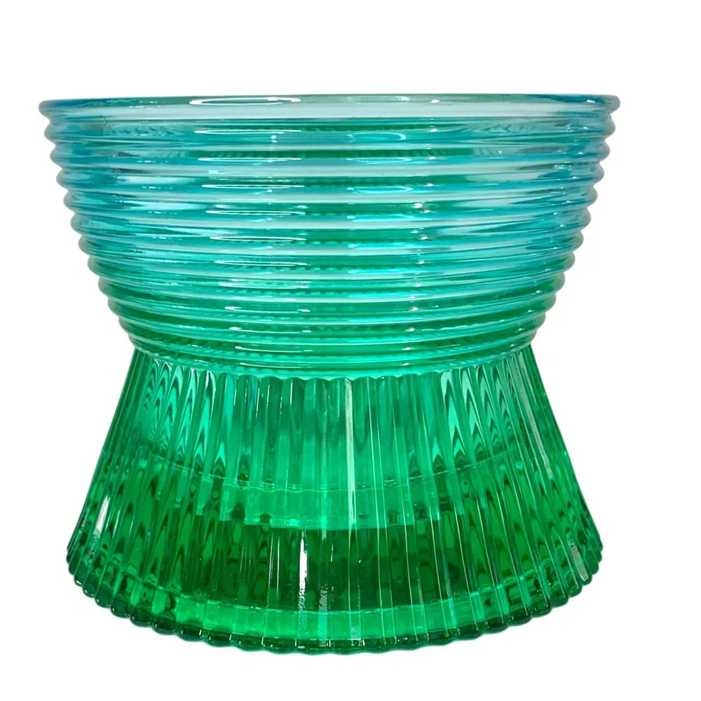 WHITE BARN Faceted Glass Candle Holder